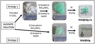 Confined Growth of NiAl-Layered Double Hydroxide Nanoparticles Within Alginate Gel: Influence on Electrochemical Properties